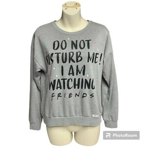Friends crew neck sweatshirt size XS (0-2) but would fit up gray color